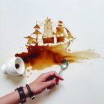 コーヒーで絵を描くイタリア人芸術家の作品に世界が感動！！！海外の反応「才能があふれる作品だ」